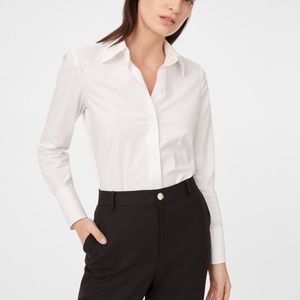 NWT - Club Monaco Anderson Shirt Chemise - Pure White Size 00